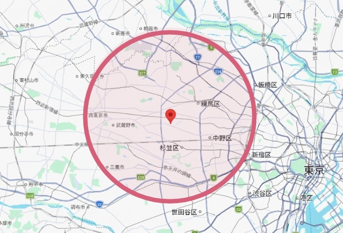 対応エリアマップ